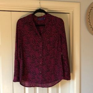 Long sleeve, light weight, cheetah print.